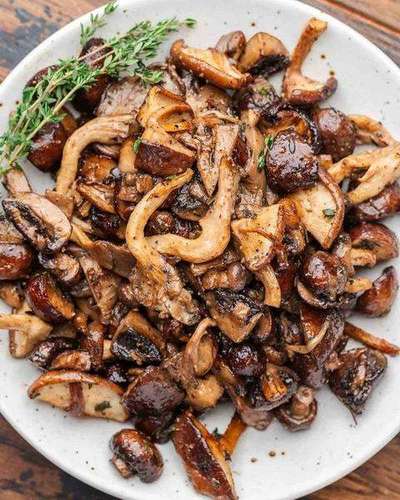 Coffee Butter Roasted Mixed Mushrooms